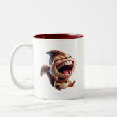Un écureuil mort de rire. ツートーンマグカップ (左)