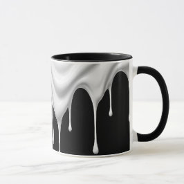 Un effet liquide coulant le long d'un mug. マグカップ