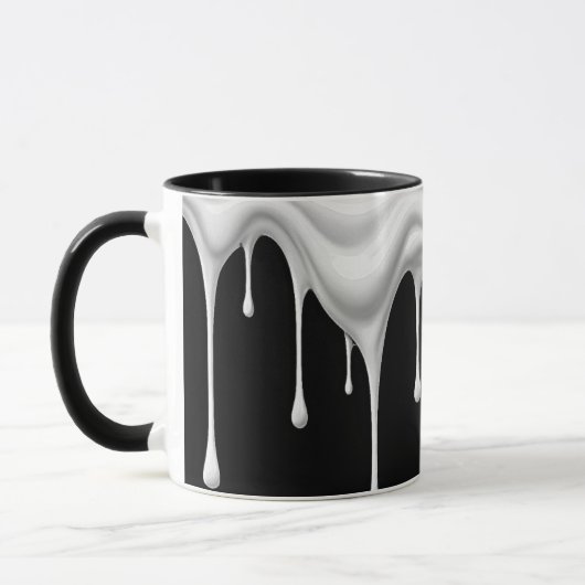 Un effet liquide coulant le long d'un mug. マグカップ (左)