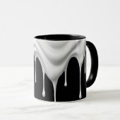 Un effet liquide coulant le long d'un mug. マグカップ (正面右)