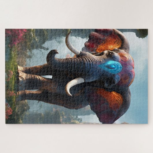 Un éléphant sacré ジグソーパズル (横)