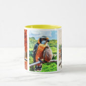 Un faucon veille sur son petit fauconneau. マグカップ (中央)