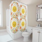 un & Floral Frame Shower Curtain シャワーカーテン (インサイチュ)