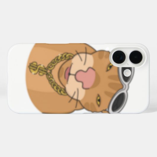 un gato rapero Case-Mate iPhoneケース (裏面 (横))