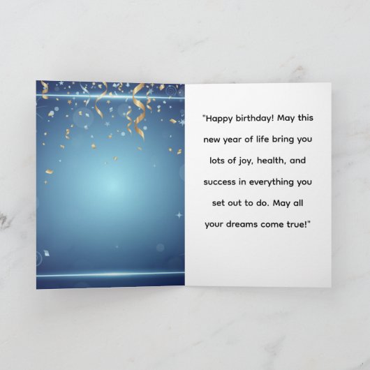 Un Gran Día Para Celebrar カード (内部)