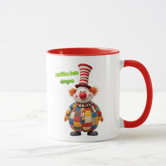 Un gros clown au grand chapeau. マグカップ (右)