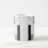Un image abstraite style années 70 sur un mug. コーヒーマグカップ (中央)