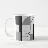 Un image abstraite style années 70 sur un mug. コーヒーマグカップ (左)
