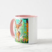 Un jeune cerf tout mignon te regarde. マグカップ (正面左)