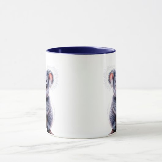 Un koala mignon accroché à une branche. マグカップ (中央)