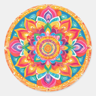 Un mandala romantique ラウンドシール