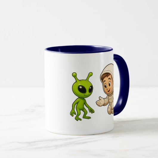 Un martien et l'enfant cosmonaute マグカップ (正面右)
