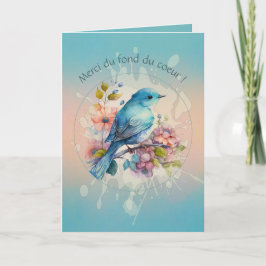 Un merci tendre aux couleurs d’aube カード