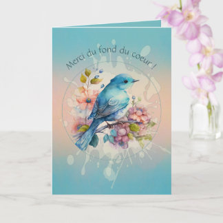 Un merci tendre aux couleurs d’aube カード