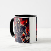 Un monstre sort des flammes. マグカップ (正面左)