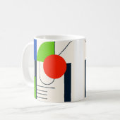 Un mug au look moderne et formes géométriques. コーヒーマグカップ (正面左)