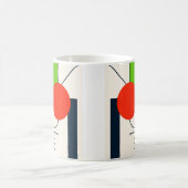Un mug au look moderne et formes géométriques. コーヒーマグカップ (中央)