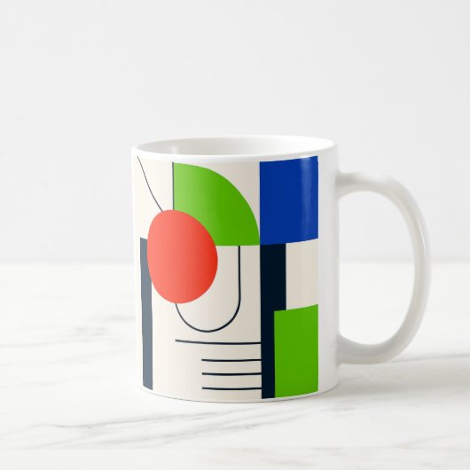 Un mug au look moderne et formes géométriques. コーヒーマグカップ (右)