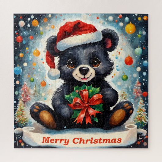 Un ourson pour noël ジグソーパズル (縦)