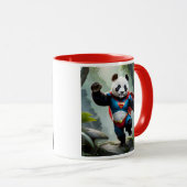 Un panda héro courageux. マグカップ (正面右)