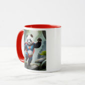 Un panda héro courageux. マグカップ (正面左)
