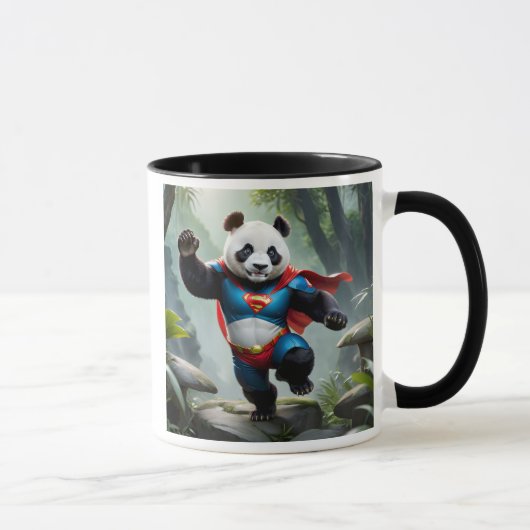 Un panda super héros. マグカップ (右)