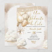 Un Pedacito de Cielo Baby Shower Spanish 招待状 (正面/裏面)