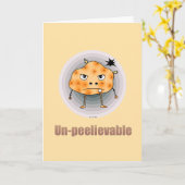Un-peelievable Funny Potato Birthday Card カード (黄色い花)