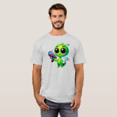 Un petit bonhomme vert extraterrestre tシャツ (正面フル)