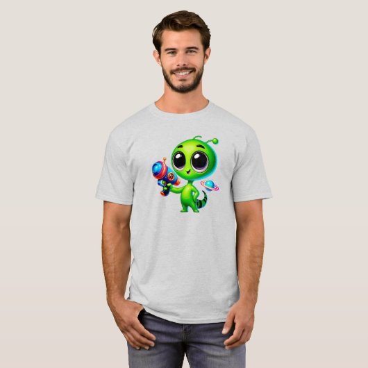 Un petit bonhomme vert extraterrestre tシャツ (正面フル)