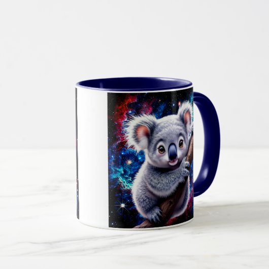 Un petit koala tout mignon vous observe. マグカップ (正面右)