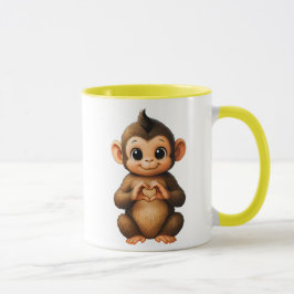 Un petit singe qui vous aime マグカップ