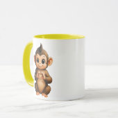 Un petit singe qui vous aime マグカップ (正面左)
