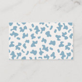 Un poco de fiesta de revelación del bebé vaquero T エンクロージャーカード (裏面)