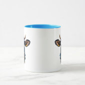 Un portrait d'une vache au regard paisible. マグカップ (中央)