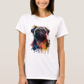 Un pug en tu vida tシャツ (正面)
