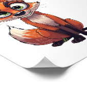 Un renard avec air intéressé ポスター (角)
