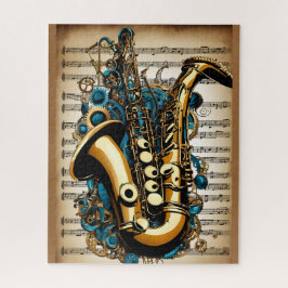 Un saxophone, style steampunk ジグソーパズル