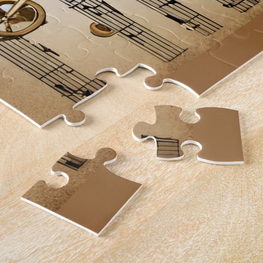 Un saxophone, style steampunk ジグソーパズル (側面)