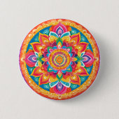 Un simple mandala 缶バッジ (正面)