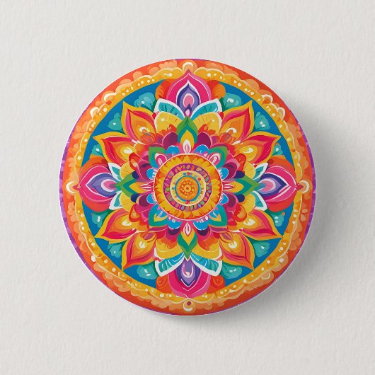 Un simple mandala 缶バッジ (正面)