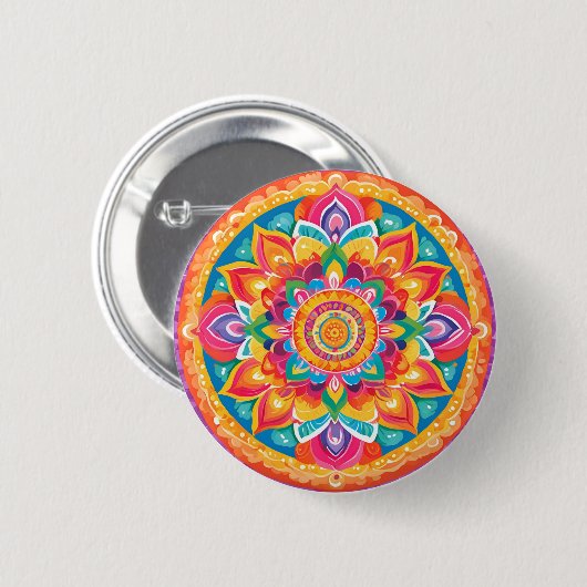 Un simple mandala 缶バッジ (正面&裏面)