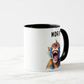 Un singe rigolo mort de rire. マグカップ (正面右)