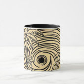 un soleil levant devant la mer,mug マグカップ (中央)