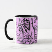 un soleil levant devant la mer,mug マグカップ (左)
