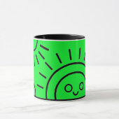 un soleil levant devant la mer,mug マグカップ (中央)