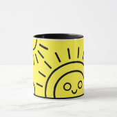 un soleil levant devant la mer,mug マグカップ (中央)