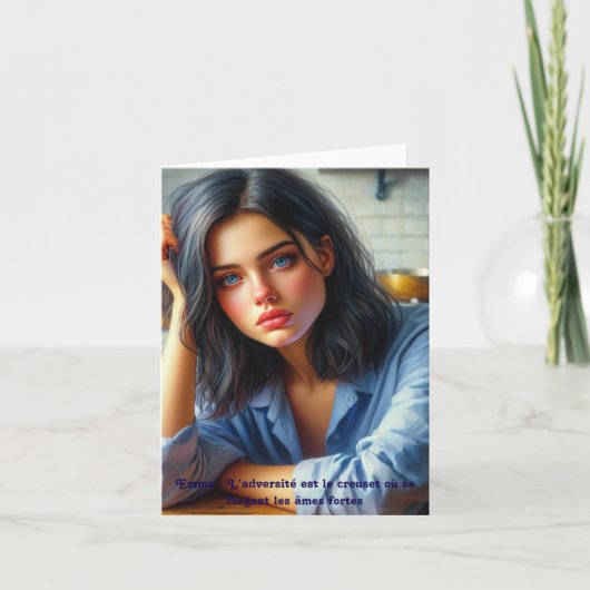 Un Souffle d’Inspiration, carte pour tous サンキューカード (正面)