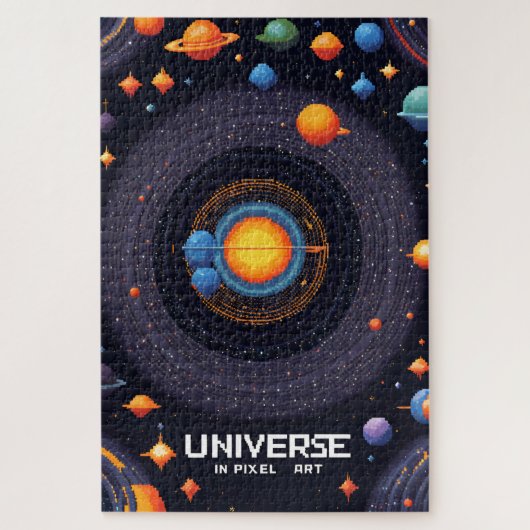 Un univers en pixel art ジグソーパズル (縦)