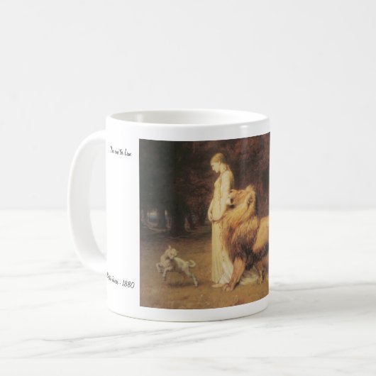 Unaおよびライオンのマグ コーヒーマグカップ (正面左)